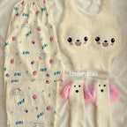Dreamy Bunny Fluffy Bra Tank Set