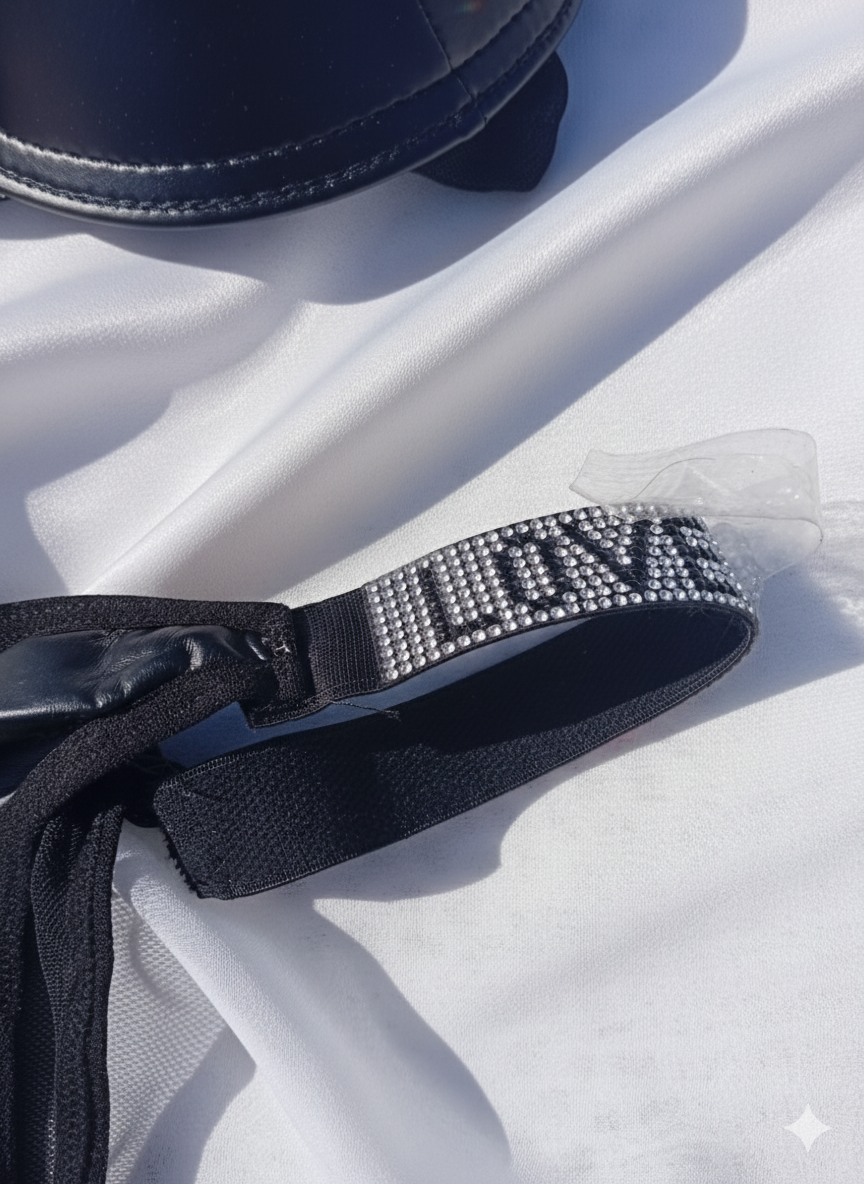 Red Intimate Love Secret Leather Bra & Underwear Set