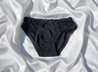 Black Fancy Lacy Padded Bridal Wired  bra & panty set