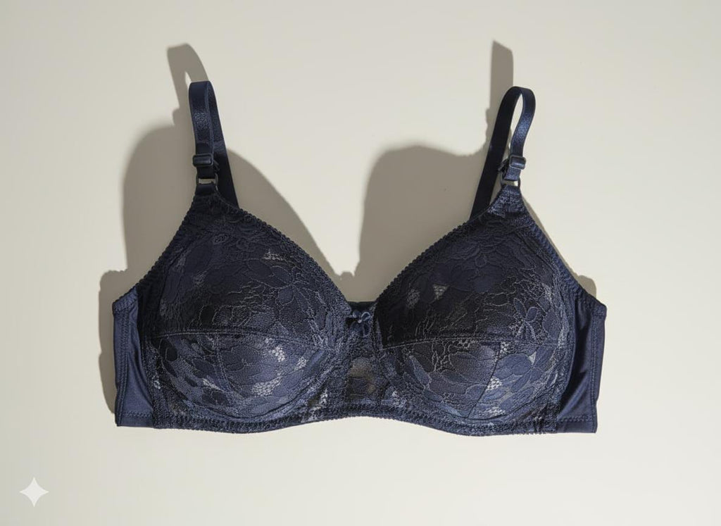 Premium  Net Lacy Bra Non Padded - Non Wired Bra ( pack of 4)