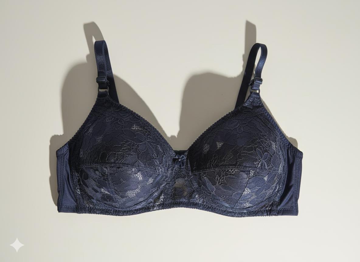 Premium  Net Lacy Bra Non Padded - Non Wired Bra ( pack of 4)