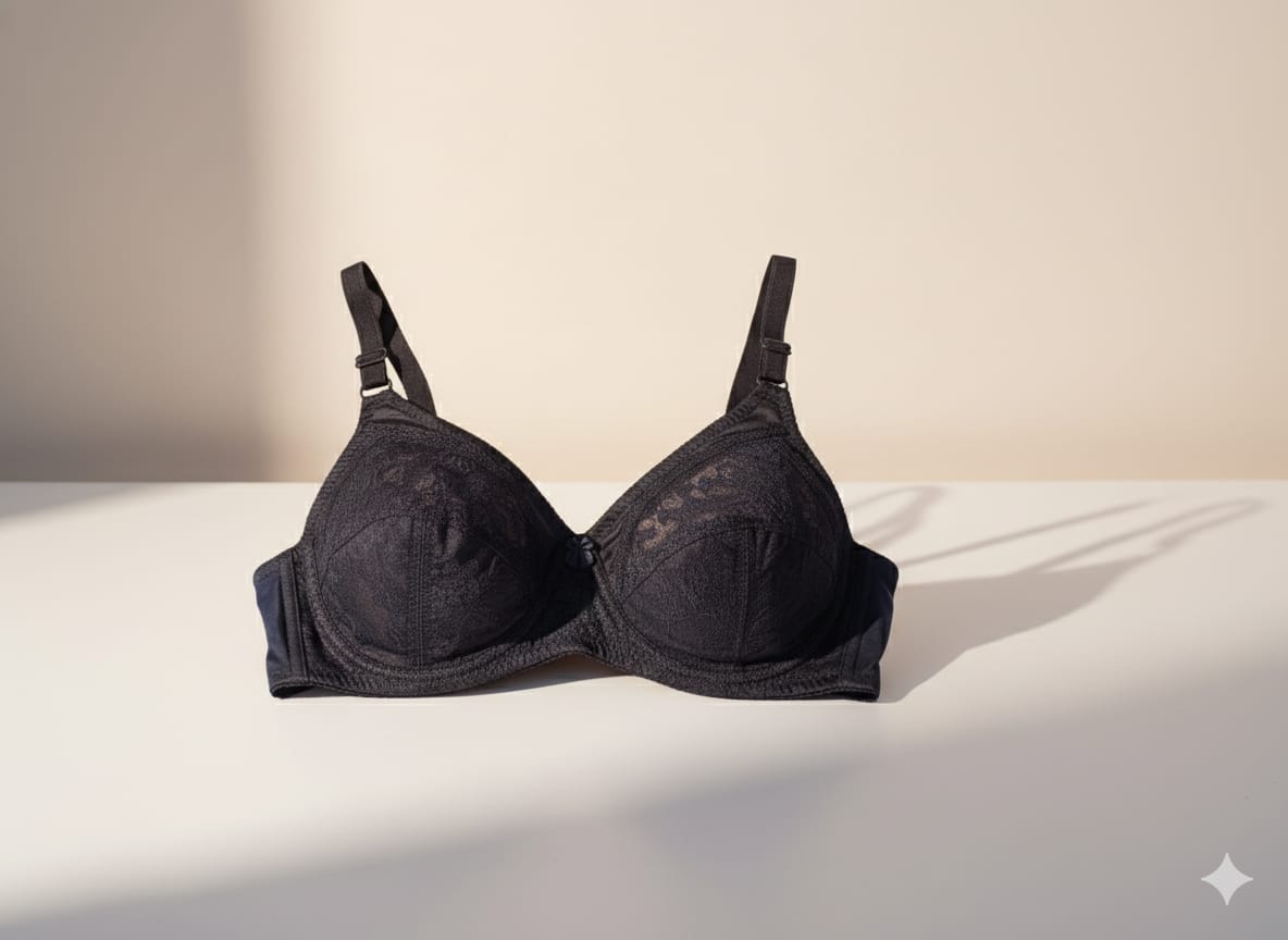 Premium  Net Lacy Bra Non Padded - Non Wired Bra ( pack of 4)