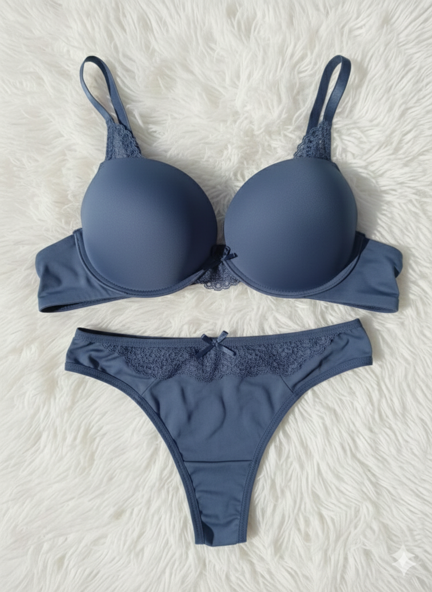 Premium Simple function wear sexy double padded bra and panty set