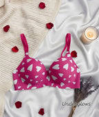Heart shaped pushup bra