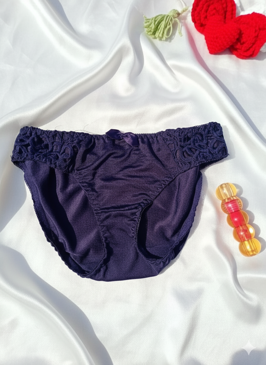 Premium Blue French Style Romantic Lace Lingerie Set