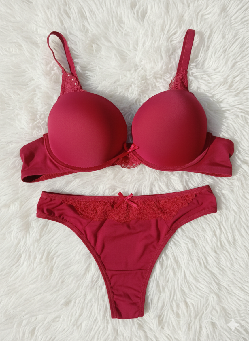 Premium function wear sexy double padded bra and penty set