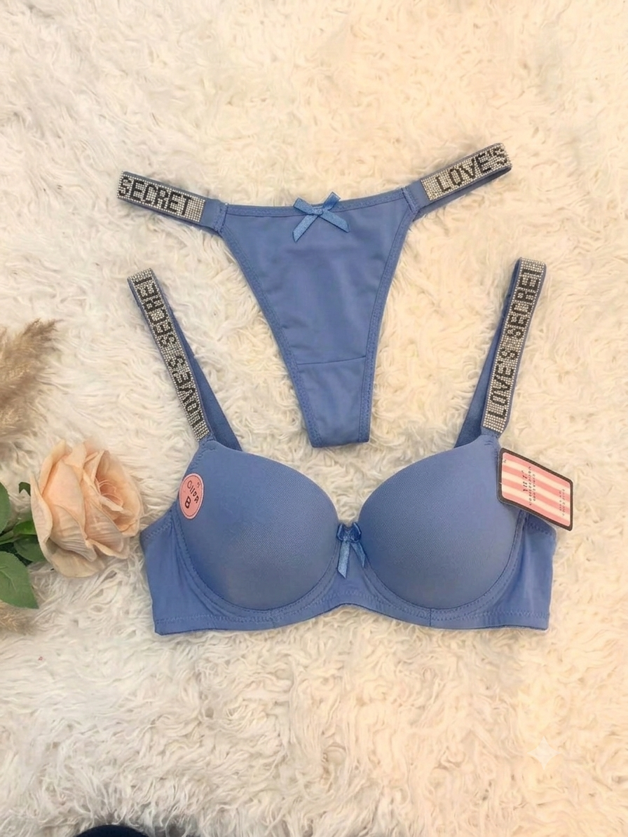 Love Secret Plain Pushup Bra & Panty Set